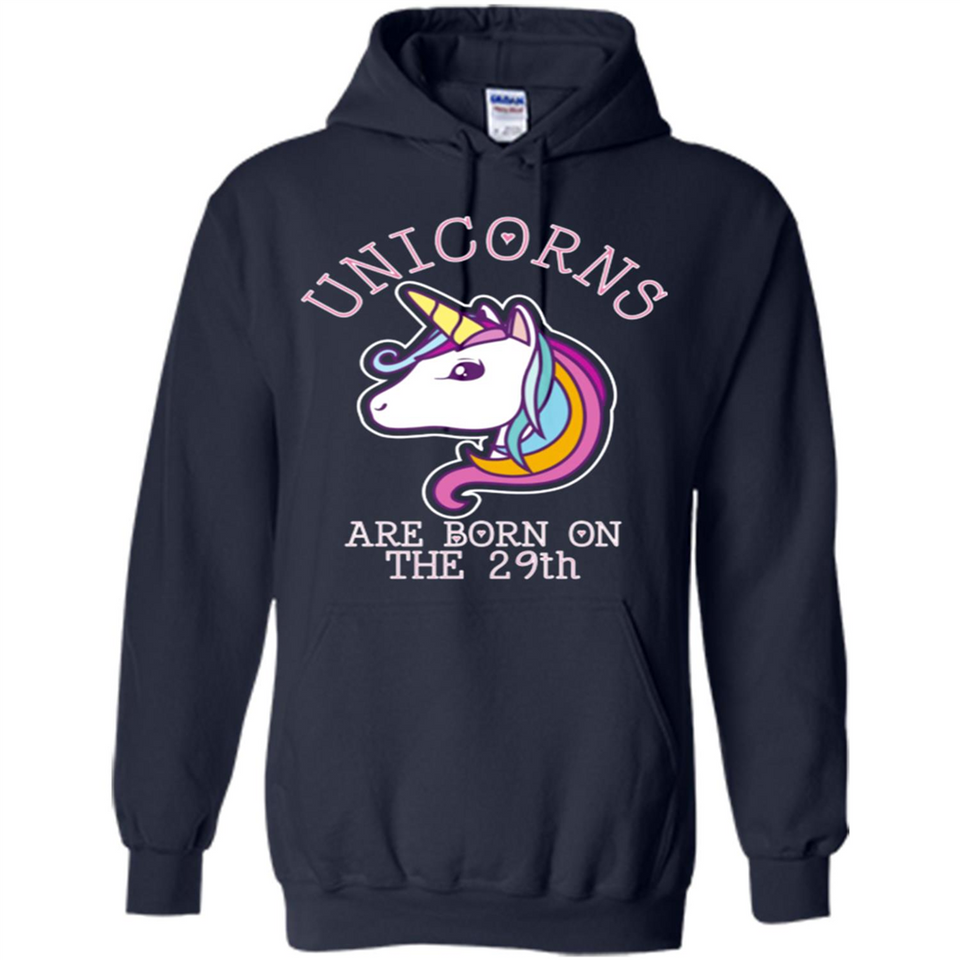 Unicorns Birthday T-shirt Born On The 29th Unicorn Magical