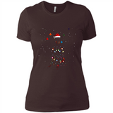 Doberman Santa Lights Christmas Dog Xmas Sweatshirt - Ladies' Boyfriend T-Shirt