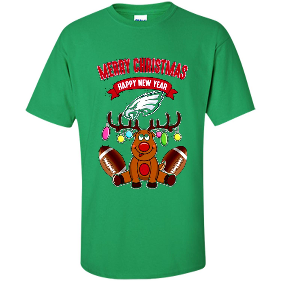 Philadelphia Eagles NFL Reindeer Funny Merry Christmas And Happy New Year