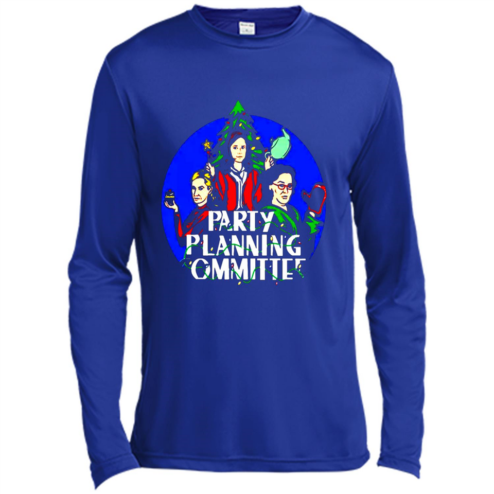 Party Planning Committee Christmas T-Shirt - Canvas Long Sleeve T-Shirt