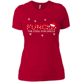 Mens Christmas Funcle The Cool Fun Uncle Definition Xmas - Ladies' Boyfriend T-Shirt