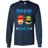 Snow Day Shirt For Cincinnati Bengals Vs Minion Fans pingpong