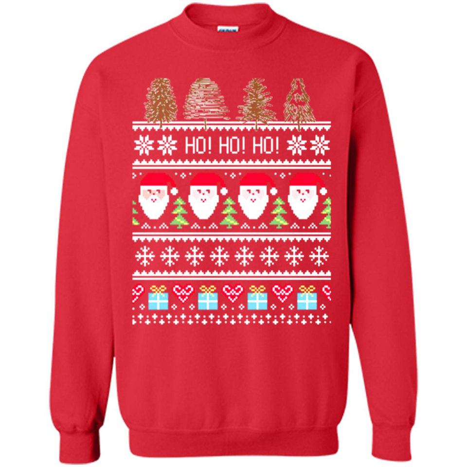Ugly Merry Christmas Tree Santa Snowflakes