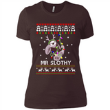 Mr Slothy Christma - Ladies' Boyfriend T-Shirt