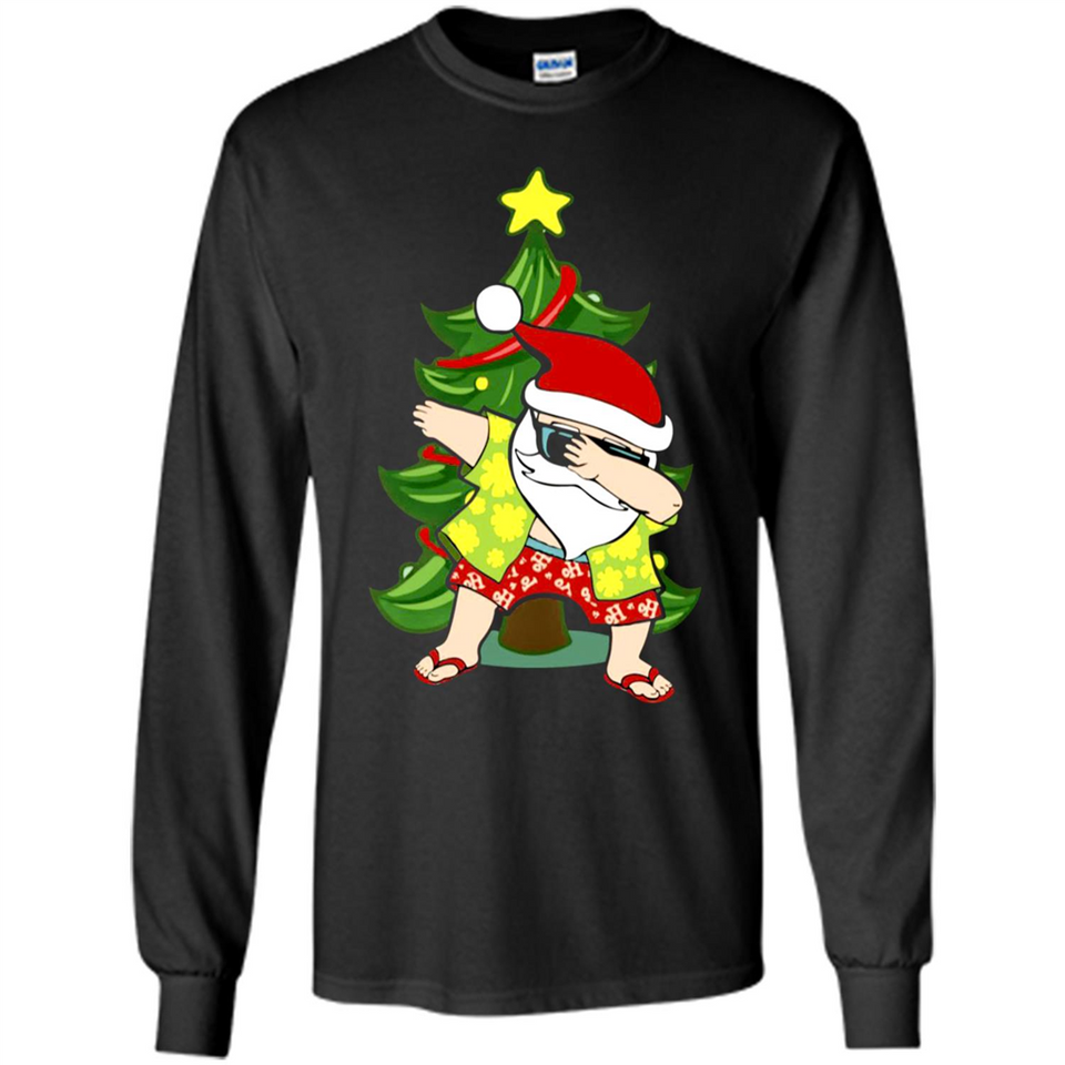 Dabbing Santa Christmas In July - Long Sleeve T-Shirt