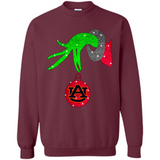 GRINCH HAND HOLDING AUBURN TIGERS GLITTER CHRISTMAS PINGPONG