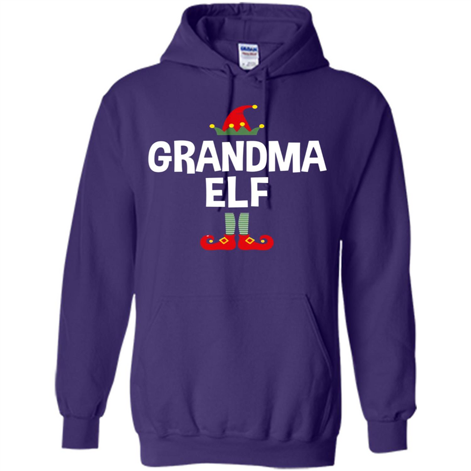 Grandma Elf Shirt -Family Matching Christmas Pajamas - Hoodie
