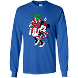 Disney Minnie Mouse Christmas Gift Sweatshirt - Long Sleeve T-Shirt