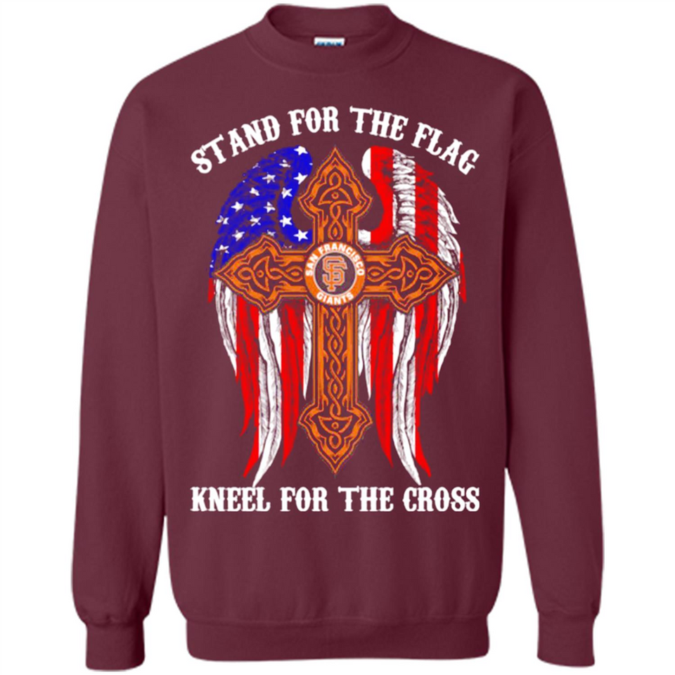 Francisco Giants - stand for the flag kneel for the cross