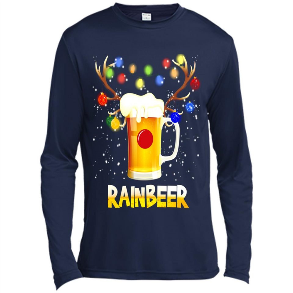 Rainbeer Christmas Reindeer Beer Drinking