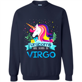 Unicorns are born in Virgo Birthday Rainbow Gift Ladies Custom