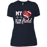 USC Trojans Football My Heart is on that Field - Ladies' Boyfriend T-Shirt