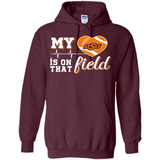 Oklahoma State Cowboys Football My Heart is on that Field - Hoodie