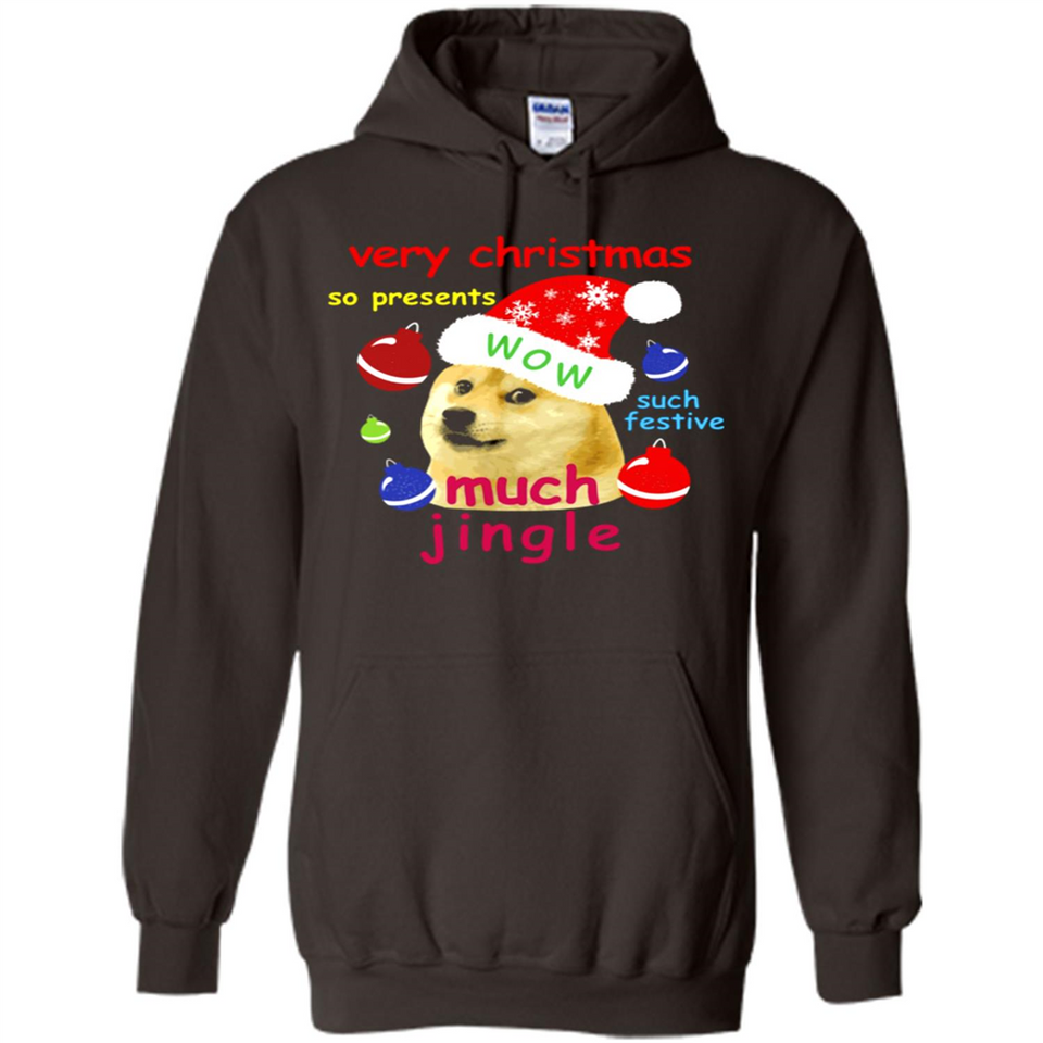 Christmas Doge Meme Shirts Funny Santa Shiba Inu Dog - Hoodie