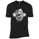 Chicago White Sox And Superman Fans - Premium Short Sleeve T-Shirt