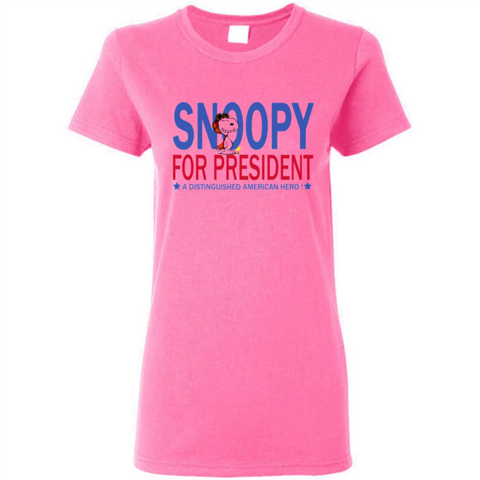 Snoopy for President - Ladies Short-Sleeve