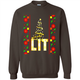 Funny Lets Get Lit Christmas Tree - Sweatshirt