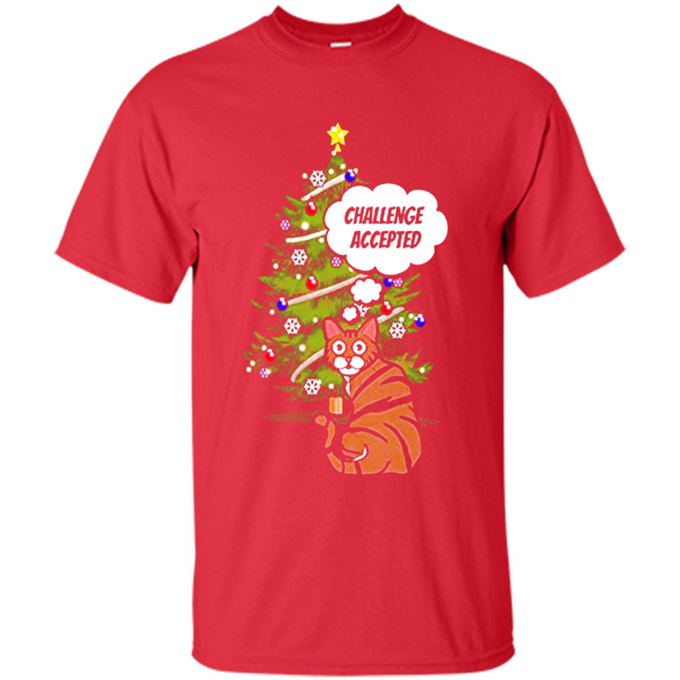 Christmas Tree Cat Long Sleeve Christmas Shirt for Cat Lover - Shirt