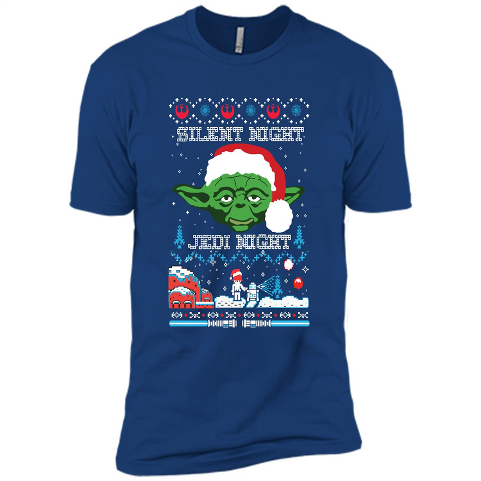 YODA SILENT NIGHT JEDI NIGHT CHRISTMAS UGLY SWEATER