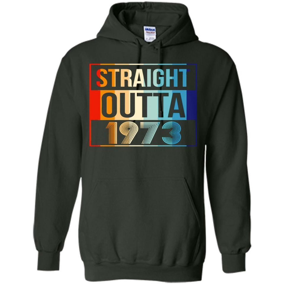 Retro Straight Outta 1973 45 Years Old - Hoodie