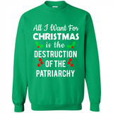 All I Want For Christmas Is The Destruction Of The Patriarchy sweater PINGPONG