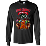 New York Jets NFL Reindeer Funny Merry Christmas And Happy New Year
