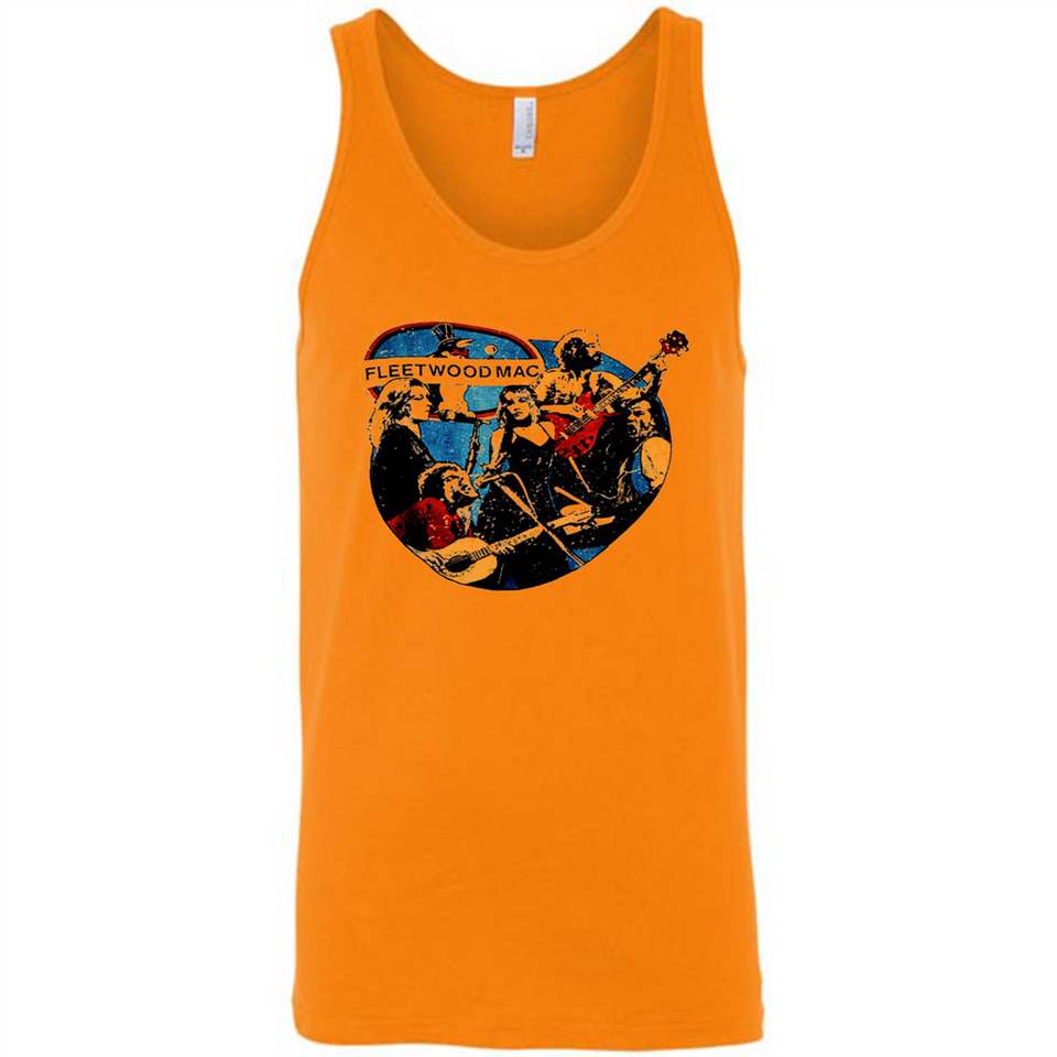 Dancing Funny Guitar Vintage Metal Rock Band Shirt PINGPONG - Canvas Unisex Tank