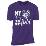 Green Bay Packers Football My Heart is on that Field - Premium Short Sleeve T-Shirt