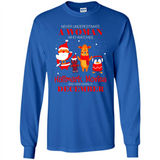 Never Underestimate A December Woman Watches Hallmark Movies Sweatshirt - Long Sleeve T-Shirt