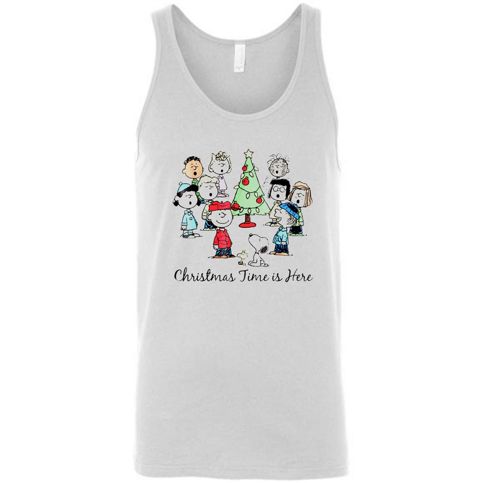 Snoopy Christmas Time Is Here Sporty T-Shirt - Canvas Unisex Tank