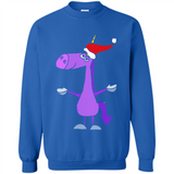 Funny Christmas Unicorn in Santa Hat - Sweatshirt
