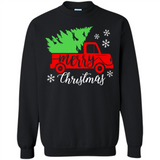 Vintage Christmas Classic Truck T-Shirt with Snow and Tree