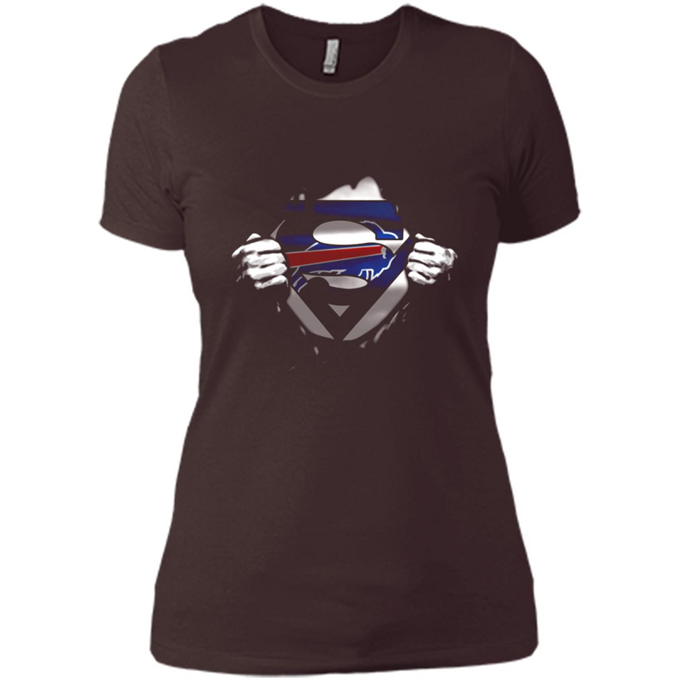 Buffalo Bills And Superman Fans - Ladies' Boyfriend T-Shirt