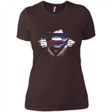 Buffalo Bills And Superman Fans - Ladies' Boyfriend T-Shirt