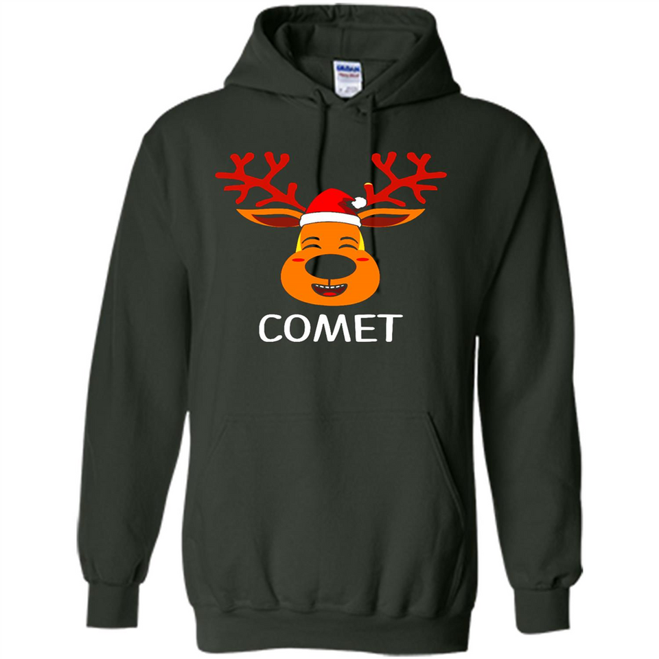 Comet Santa Claus Funny Xmas Holiday T-Shirt - Hoodie