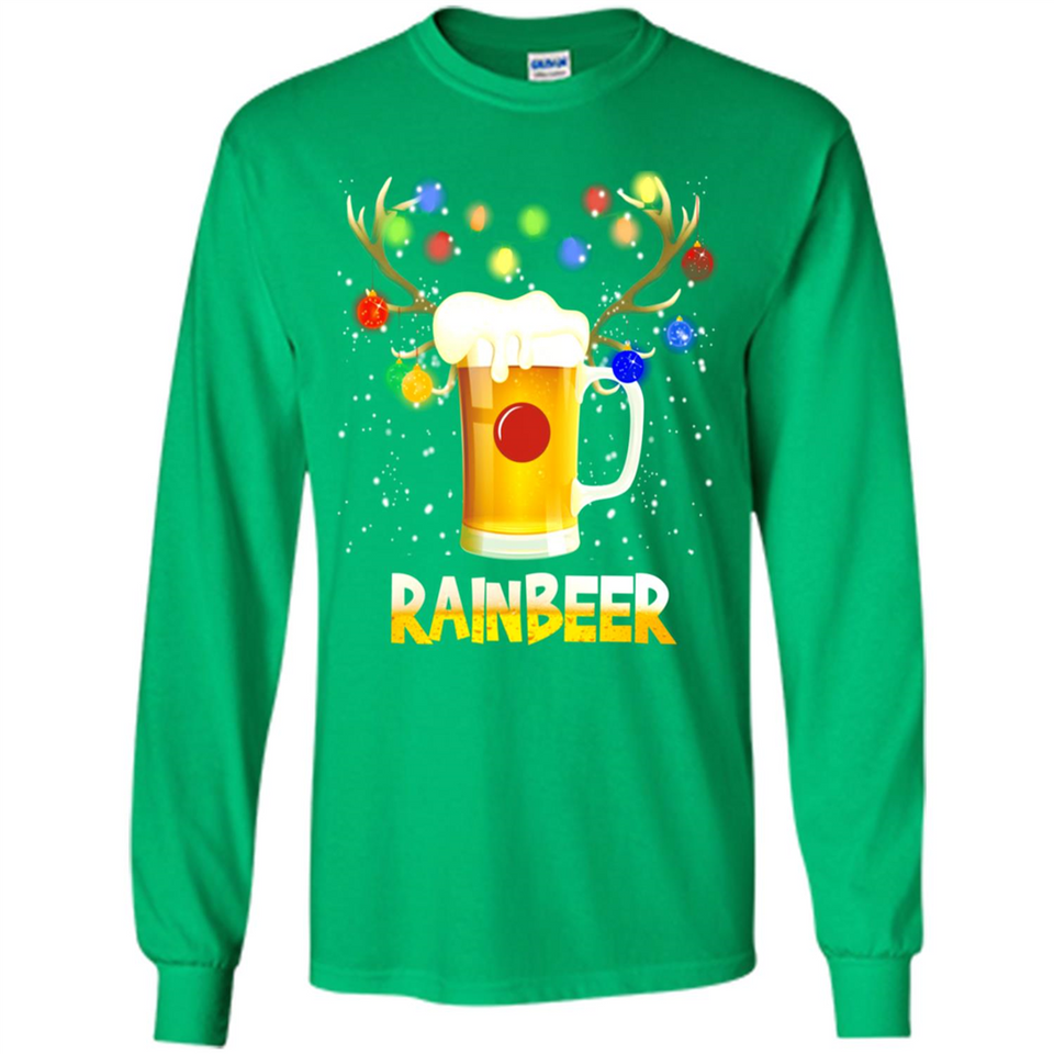 Rainbeer Christmas Reindeer Beer Drinking