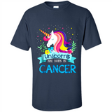 Unicorns are born in Cancer Birthday Rainbow Gift Custom Ultra Cotton