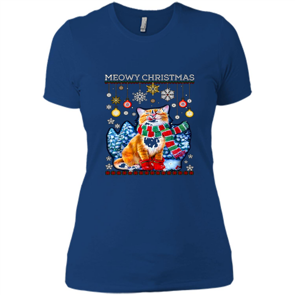 Meowy Christmas Ugly Funny Cats Lover PINGPONG