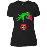 GRINCH HAND HOLDING FLORIDA PANTHERS GLITTER CHRISTMAS PINGPONG