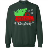 Vintage Christmas Classic Truck T-Shirt with Snow and Tree