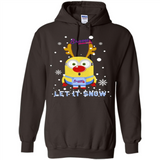 Minion Atlanta Braves Ugly Christmas Sweater Let it Snow - Hoodie