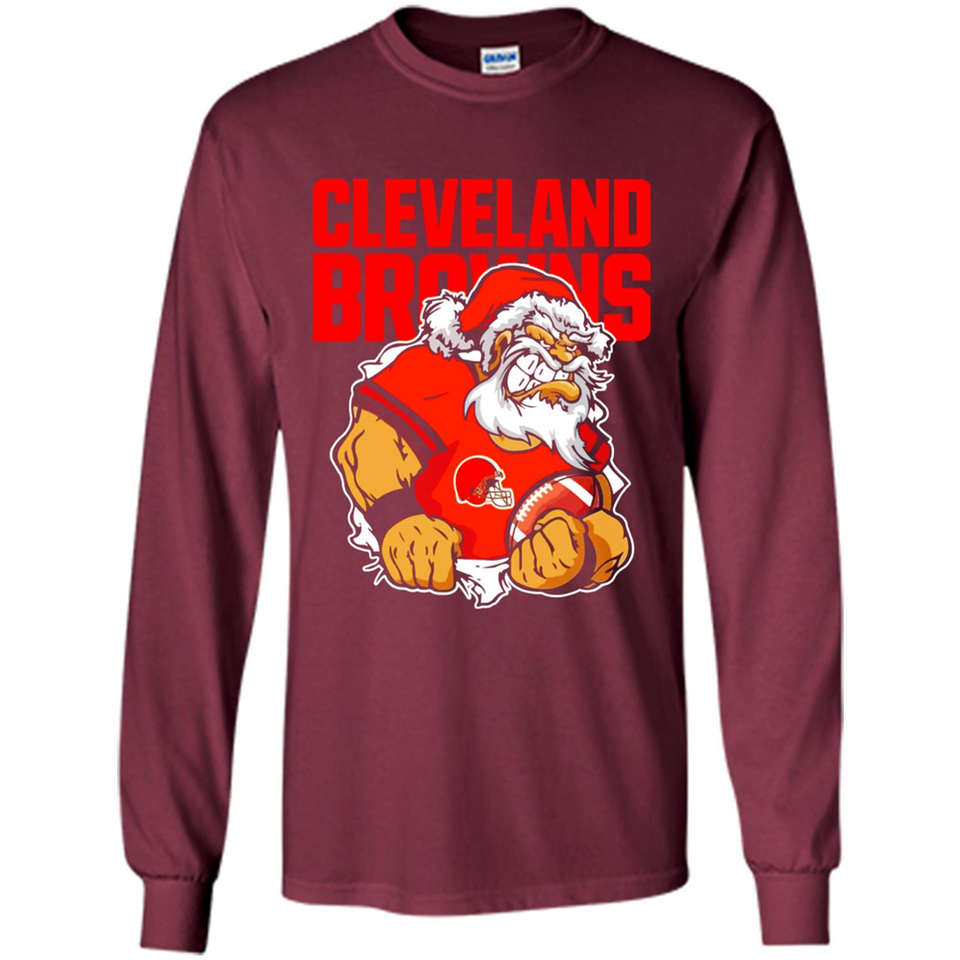 Grumpy Santa Claus Cleveland Browns Football Team PINGPONG