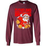 Grumpy Santa Claus Cleveland Browns Football Team PINGPONG