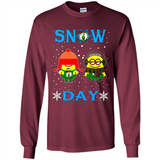 Snow Day Shirt For Boston Celtics Vs Minion Fans pingpong
