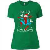 Marvel Spider Man Happy Holidays Santa Christmas Mug PINGPONG - Ladies' Boyfriend T-Shirt