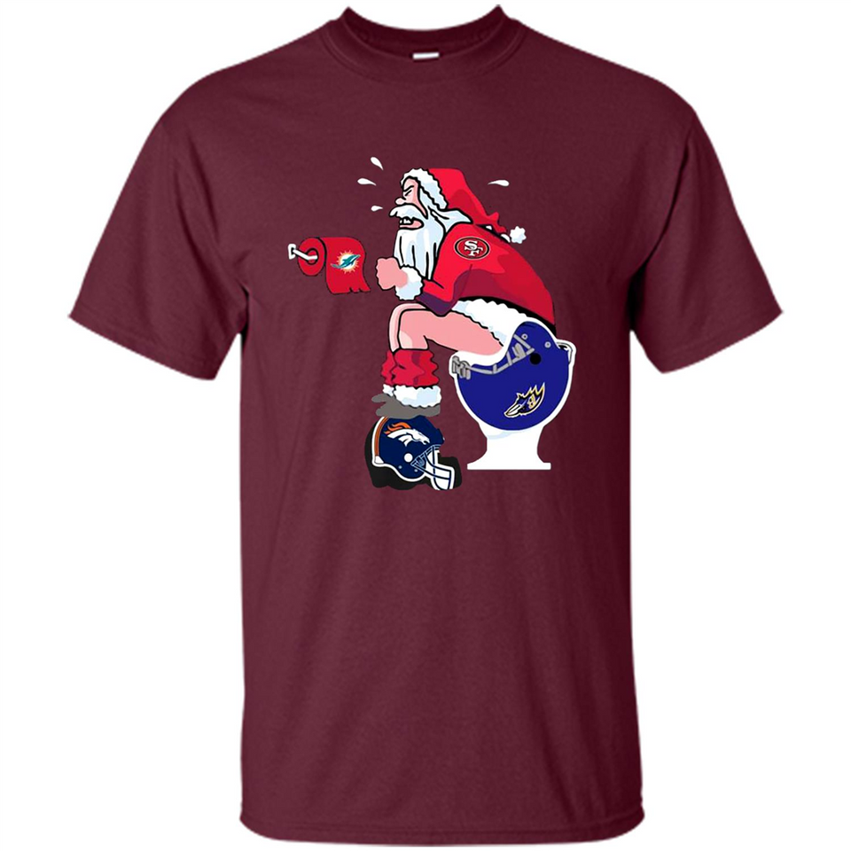 San Francisco 49ers Santa Claus Toilet