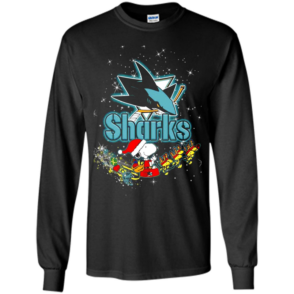 Snoopy Christmas San Jose Sharks - Long Sleeve T-Shirt