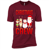 CHRISTMAS CREW Shirt X-mas Santa Snowman Reindeer Elf - Premium Short Sleeve T-Shirt