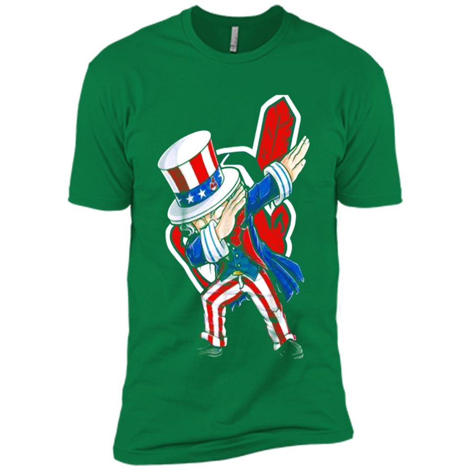 MLB CLEVELAND INDIANS UNCLE SAM DABBING INDEPENDENCE DAY