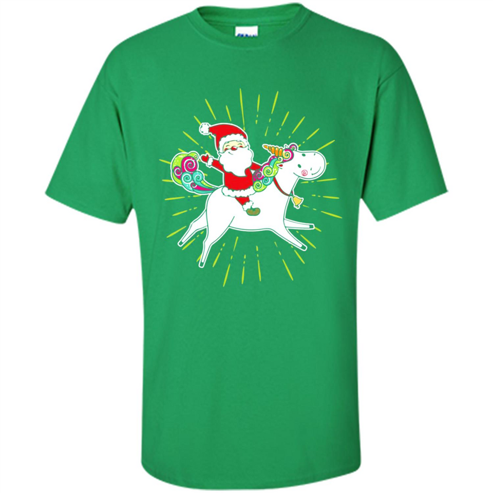 Unicorn And Santa Christmas - Shirt